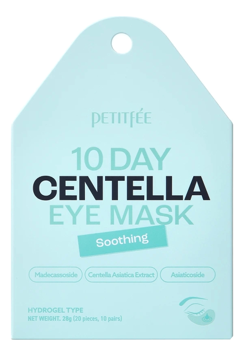 Гидрогелевые патчи для глаз 10 Day Centella Eye Mask Soothing 20шт