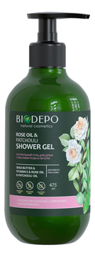 Гель для душа с маслами розы и пачули Pose Oil & Patchouli Shower Gel 475мл