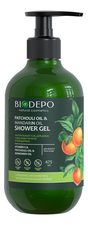 BIODEPO Гель для душа с маслами пачули и мандарина Patchouli & Mandarin Oil Shower Gel 475мл