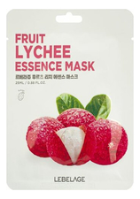 Lebelage Тканевая маска для лица с экстрактом личи Fruit Lychee Essence Mask 25мл
