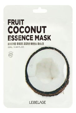 Тканевая маска для лица с экстрактом кокоса Fruit Coconut Essence Mask 25мл