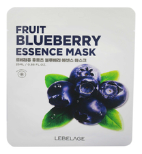Lebelage Тканевая маска для лица с экстрактом голубики Fruit Blueberry Essence Mask 25мл