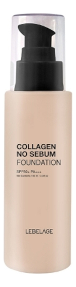 Lebelage тональная основа с коллагеном collagen no sebum foundation ...