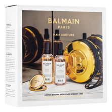 Balmain Hair Couture Набор для волос Limited Edition Pouch FW21 (футляр + текстурирующий солевой спрей 200мл + термозащитный спрей 200мл + зеркало карманное)