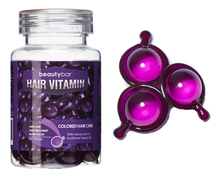 Beauty Bar Витамины для окрашенных волос с марокканским маслом и маслом семян подсолнечника 30шт