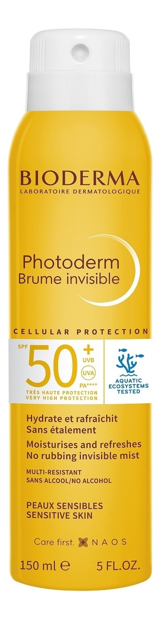 

Солнцезащитный спрей-вуаль для лица и тела Photoderm Brume Invisible SPF50+ PA++++ 150мл