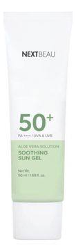 Солнцезащитный гель для лица с экстрактом алоэ вера Aloe Vera Solution Soothing Sun Gel SPF50+ PA++++ 50мл