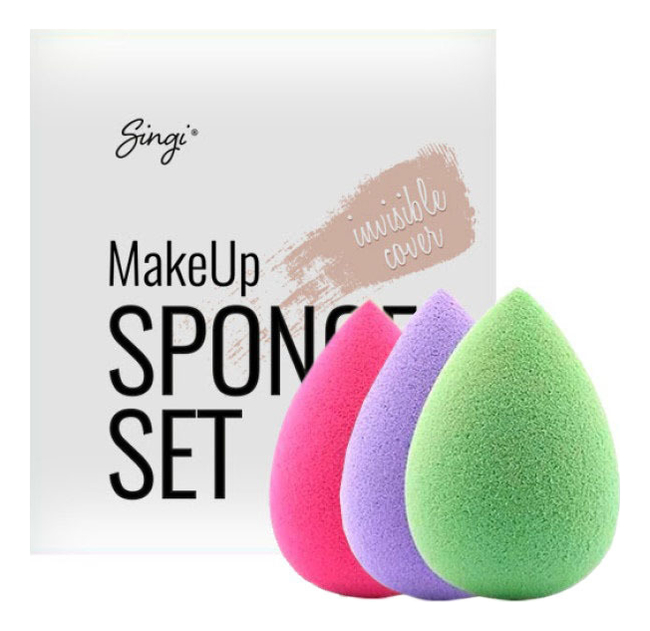 Набор спонжей для макияжа глаз makeup sponge 3шт Синги - купить в ...