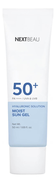 Солнцезащитный гель для лица с гиалуроновой кислотой Hyaluronic Solution Moist Sun Gel SPF50+ PA++++ 50мл