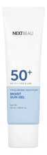 Nextbeau Солнцезащитный гель для лица с гиалуроновой кислотой Hyaluronic Solution Moist Sun Gel SPF50+ PA++++ 50мл