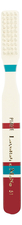 Piave Зубная щетка с нейлоновой щетиной средней жесткости 514R (красный)