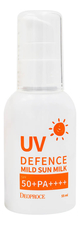 Deoproce Солнцезащитное молочко для лица и тела UV Defence Mild Sun Milk SPF50+ PA++++ 55мл