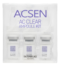 Troiareuke Набор для лица Обновление Acsen AC Clear Ampoule Kit 3*7мл