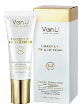 Von-U Омолаживающий крем-энергетик для век и губ Energy Up! Eye & Lip Cream 25мл