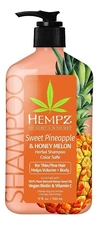 Hempz Шампунь для волос Sweet Pineapple & Honey Melon Herbal Volumizing Shampoo (ананас и медовая дыня)