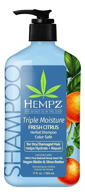 Шампунь для волос Тройное увлажнение Triple Moisture Fresh Citrus Herbal Shampoo Шампунь 500мл 4320₽