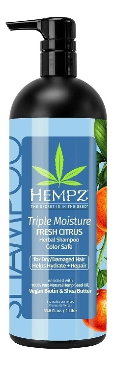 Шампунь для волос Тройное увлажнение Triple Moisture Fresh Citrus Herbal Shampoo Шампунь 1000мл 5920₽