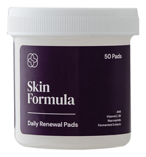 Skin Formula Мультивитаминные обновляющие салфетки для лица с регенерирующим действием Daily Renewal Pads 50шт