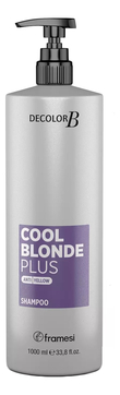Шампунь для холодных оттенков блонд Decolor B Cool Blonde Anti Yellow Shampoo