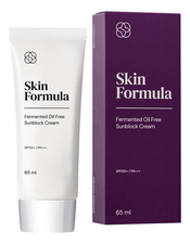 Skin Formula Cолнцезащитный успокаивающий крем для лица Fermented Oil Free Sunblock Cream SPF50+ PA+++ 65мл