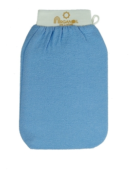 Массажная рукавица для пилинга и очищения кожи Кесса (голубая)