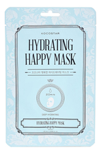 Kocostar Увлажняющая тканевая маска для лица с океанической водой и экстрактом водорослей Hydrating Happy Mask 23мл