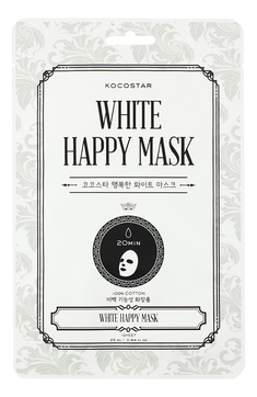 Тканевая маска для лица с ниацинамидом и экстрактом рисовых отрубей White Happy Mask 25мл