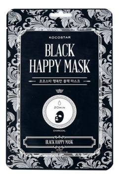 Тканевая маска для лица с углем Black Happy Mask 25мл