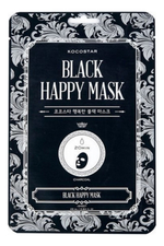 Kocostar Тканевая маска для лица с углем Black Happy Mask 25мл