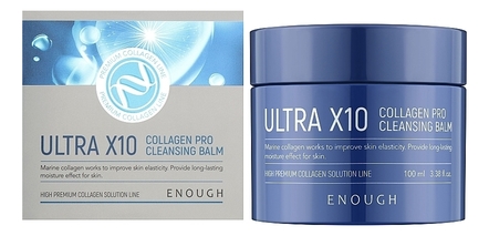 Enough Бальзам для лица очищающий с морским коллагеном Ultra X10 Collagen Pro Cleansing Balm 100мл