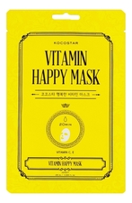 Kocostar Тканевая маска для лица с витаминами С и Е Vitamin Happy Mask 25мл