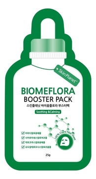 Успокаивающая тканевая маска для лица Skin Planet Biomeflora Booster Pack 25г