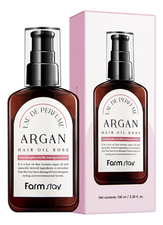 Farm Stay Масло для волос с ароматом розы EAU DE Perfume Argan Hair Oil Rose 100мл