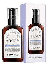 Farm Stay Масло для волос с ароматом белого мускуса EAU DE Perfume Argan Hair Oil White Musk 100мл