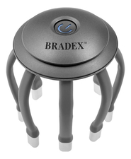 Bradex Массажер для головы вибрационный Бруклин серый KZ 1431