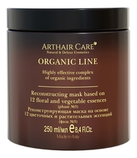 Arthair Care Реконструирующая маска для волос на основе цветочных и растительных эссенций Organic Line Reconstructing Mask Based On 12 Floral And Vegetable Essences 250мл