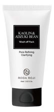 Roda Roji Смываемая маска для ухода за порами с каолином и бобами адзуки Kaolin & Adzuki Bean Wash Off Pack 60мл