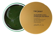 Trimay Патчи для кожи вокруг глаз с маслом крокодила и центеллой Alligator & CICA Hydrogel Eye Patch 60шт