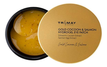 Trimay Патчи для кожи вокруг глаз с экстрактом золотого кокона и икры лосося Gold Cocoon & Salmon Hydrogel Eye Patch 60шт