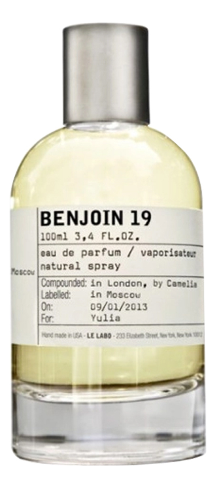 

Benjoin 19 Moscow: парфюмерная вода 100мл уценка, Benjoin 19 Moscow