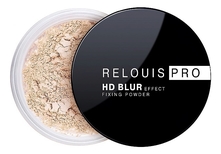 RELOUIS Фиксирующая пудра для лица с эффектом блюра Relouis PRO HD Blur Effect Fixing Powder 10г