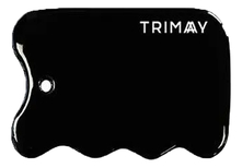 Trimay Натуральный керамический скребок гуаша для лица Slim Wave Face Guasha 