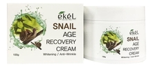 Ekel Антивозрастной крем для лица с муцином улитки Age Recovery Cream Snail 100г