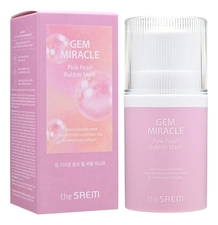 The Saem Пузырьковая маска для лица Gem Miracle Pink Pearl Bubble Mask 50г
