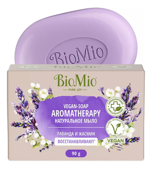 Натуральное мыло Лаванда и жасмин Vegan-Soap Aromatherapy 90г