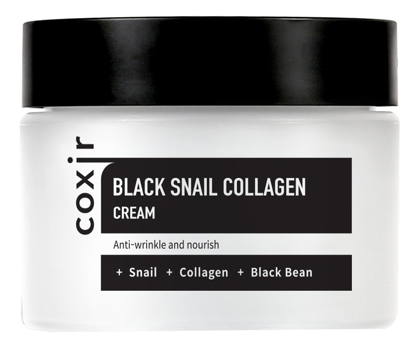 Крем для лица с коллагеном и муцином черной улитки Black Snail Collagen Cream: Крем 30мл