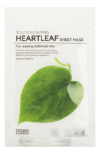 TENZERO Тканевая маска с экстрактом хауттюйнии Solution Calming Heartleaf Sheet Mask 25мл