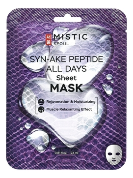 Тканевая маска с пептидом змеиного яда Syn-Ake Peptide All Days Sheet Mask 24мл