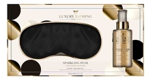The Luxury Bathing Company Набор (спрей для тела и волос Sparkling Pear & Nectarine Blossom Hair Body Mist 100мл + маска для сна)