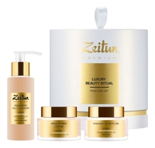 Zeitun Набор для идеального цвета кожи лица Luxury Beauty Ritual Lulu (гель для умывания 100мл + флюид 50мл + крем 50мл)